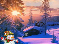 Snowman at Christmas Dawn Missing